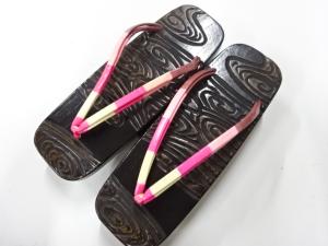 鎌倉彫　桐下駄(23センチ)